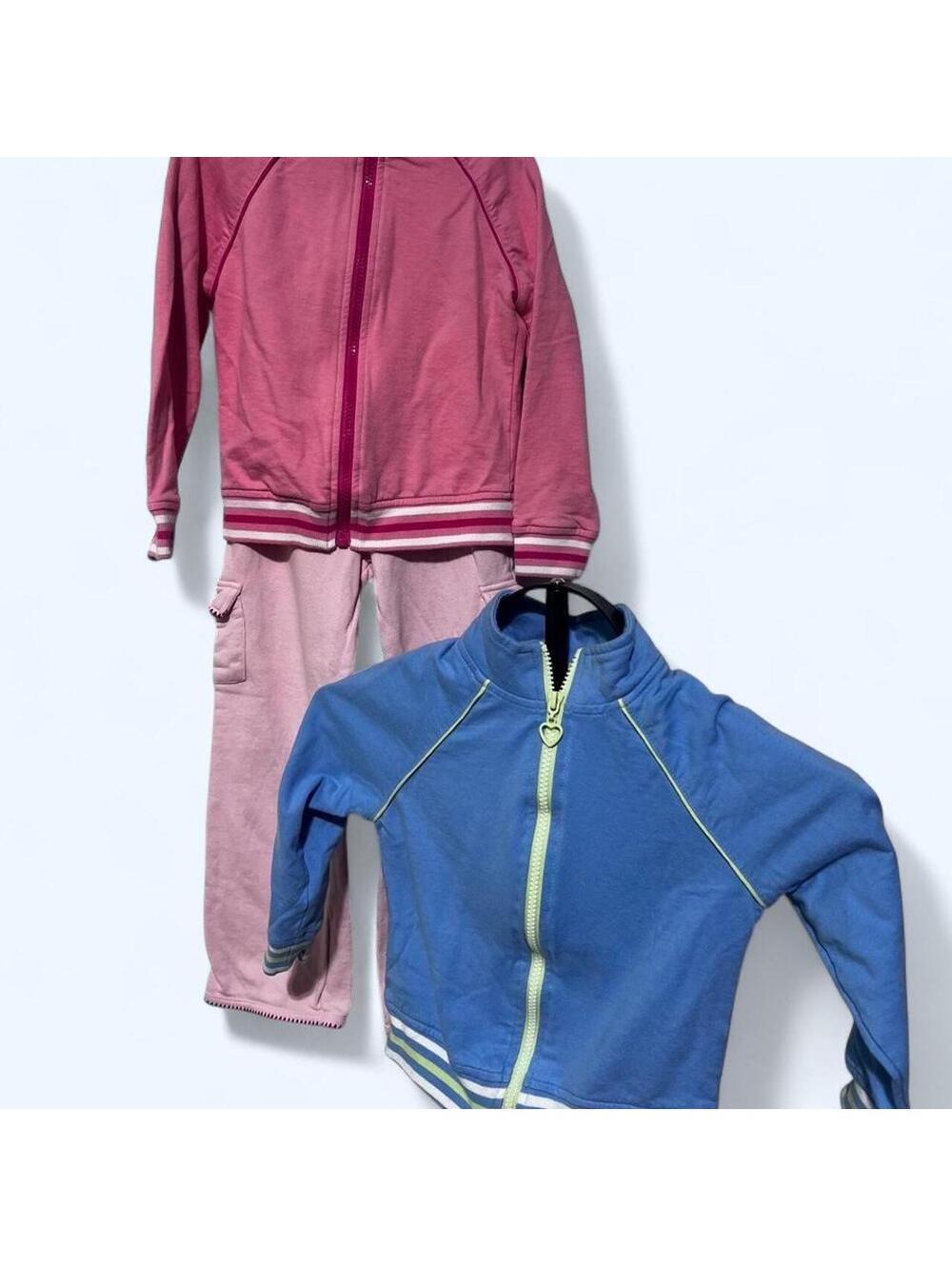 GREEN DOG KIDS Y2K TRACKSUIT ZIP UP JACKETS PANTS BUNDLE‎ SIZE 5